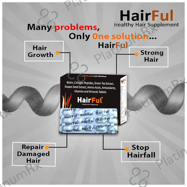 HairFul Healthy Hair Supplement Tablet (15 Each) 1 Pack
