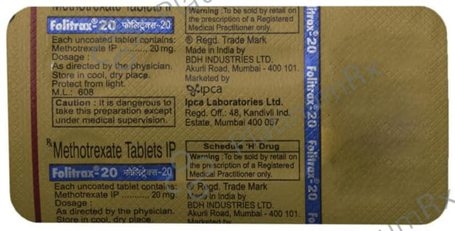 Folitrax 20mg Tablet 4s