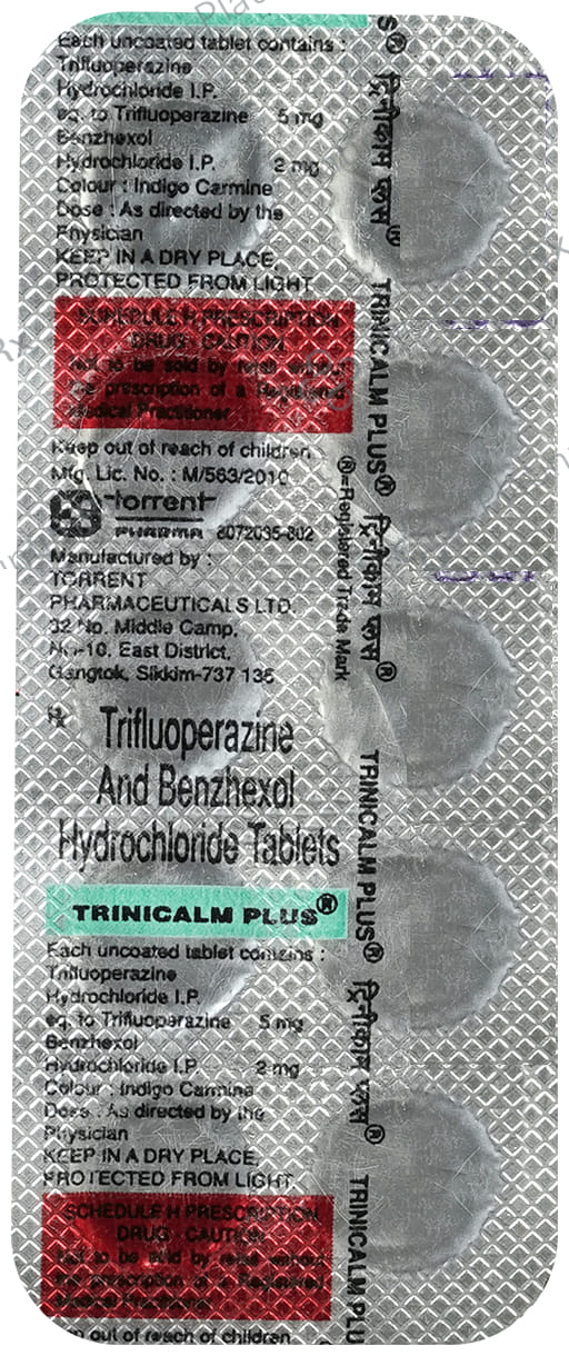 Trinicalm Plus 5/2mg Tablet 10s