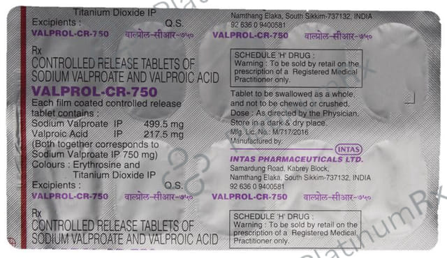 Valprol CR 750mg Tablet CR 10s
