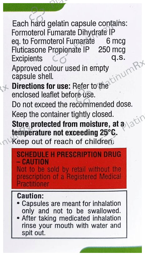 Formoprl F 250/6mcg Dpi Capsule 30s