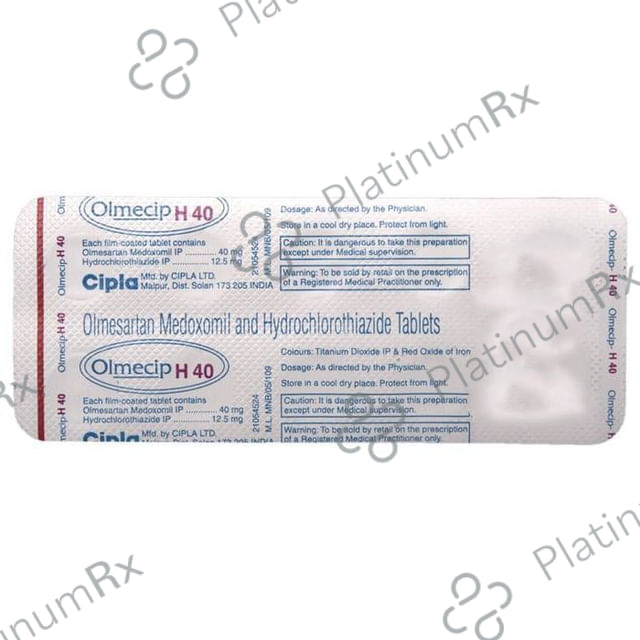 Olmecip H 12.5/40mg Tablet 10s