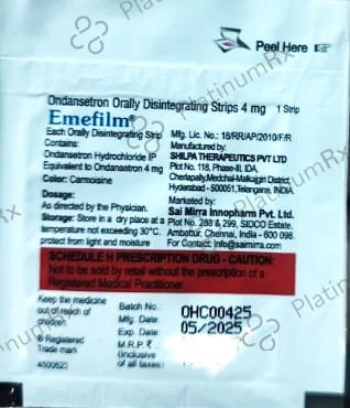Emefilm 4mg Oral Disintegrating Strips Sachet 30s