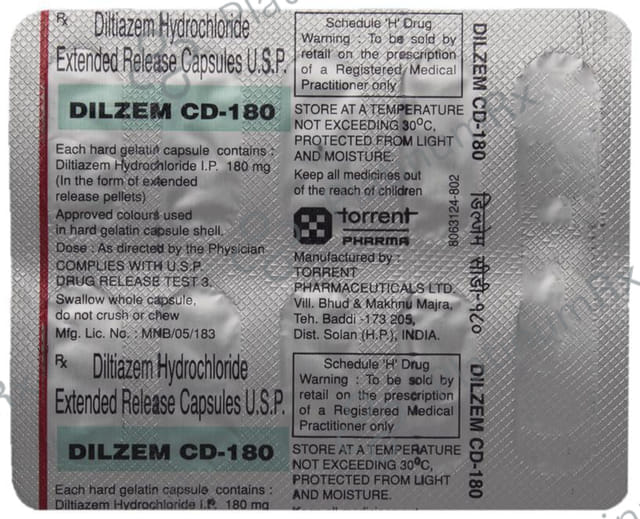 Dilzem CD 180mg Capsule 10s