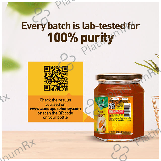 Zandu Pure Honey for Energy & Weight Management No Sugar Adulteration 250gm