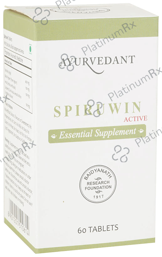 Baidyanath Ayurvedant Spiruwin Active Tablet