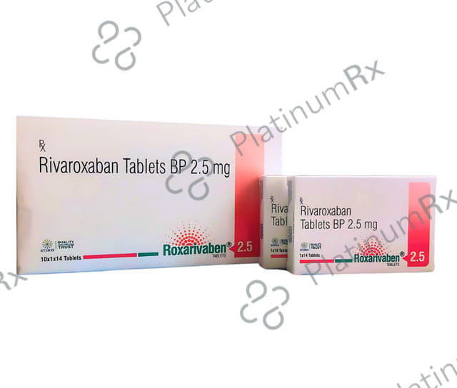 Roxarivaben 2.5mg Tablet 14s