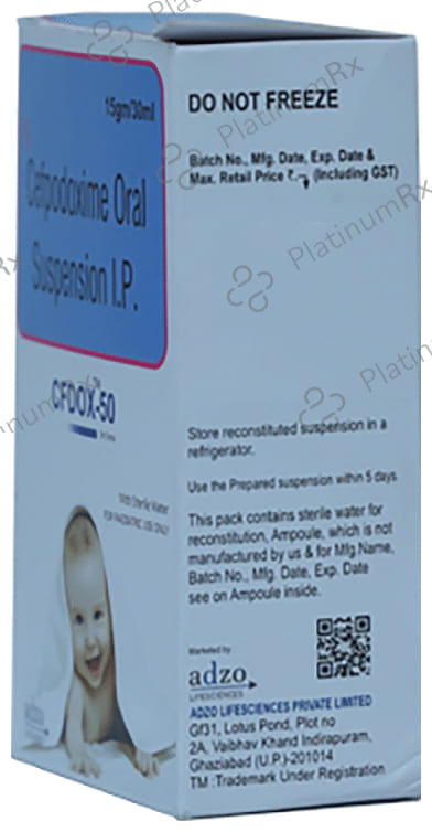 Cfdox 50mg Dry Syrup 30ml