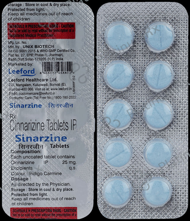 Sinarzine Tablet