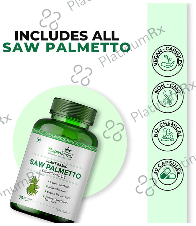 Simply Herbal Saw Palmetto Extract Capsule