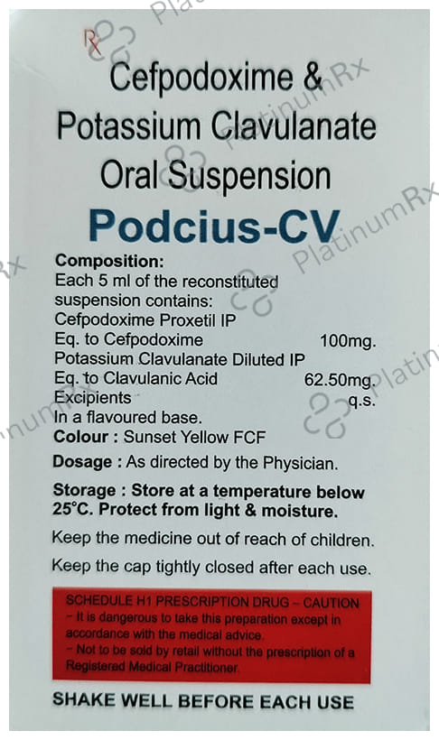 Podcius-CV Oral Suspension Mango