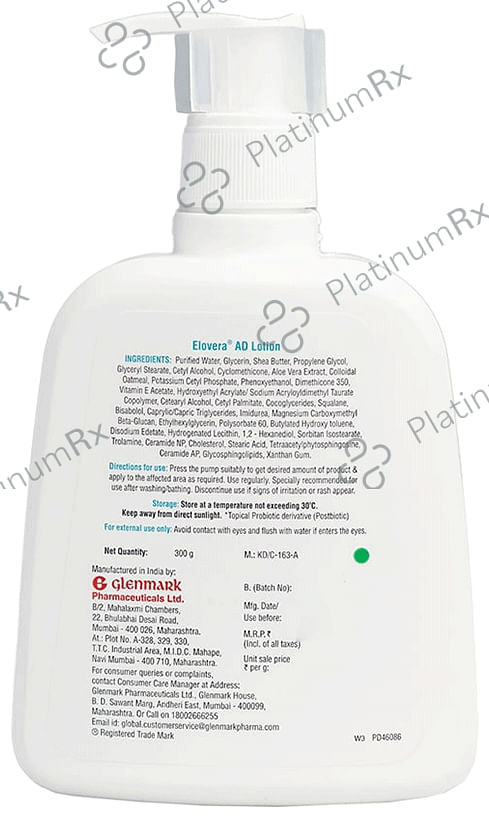 Elovera Ceramide & Probiotic Based AD Lotion 300 gm