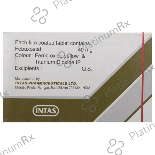Febuxor 40mg Tablet 10s