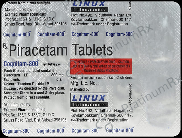 Cognitam 800mg Tablet 10s