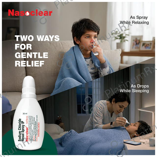 Nasoclear 0.65% Saline Nasal Spray 20ml