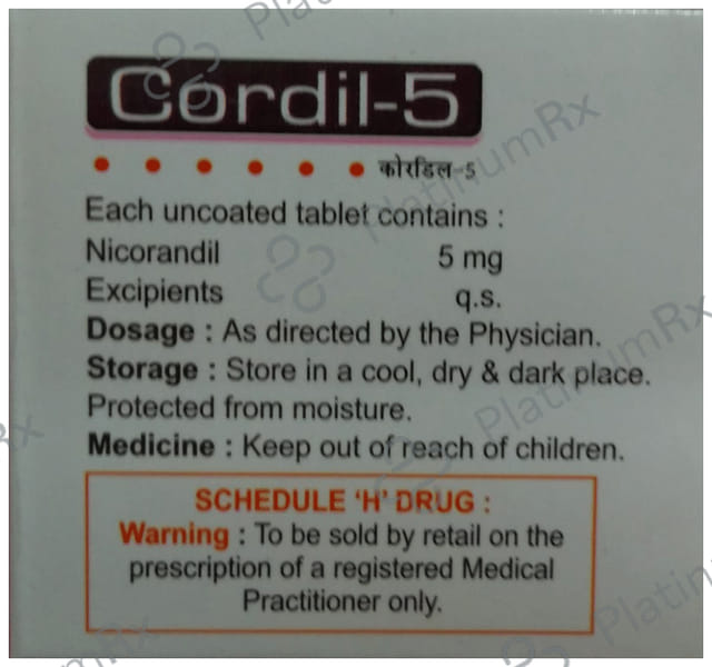 Cordil 5mg Tablet 10s
