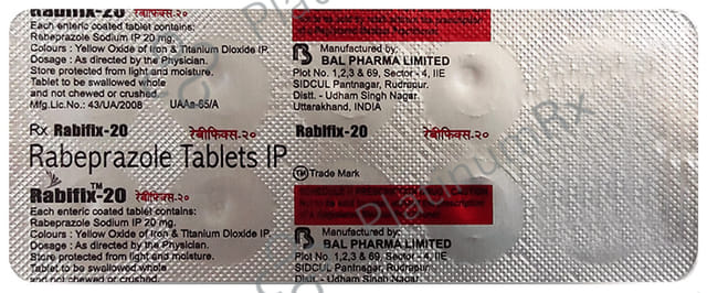 Rabifix 20mg Tablet