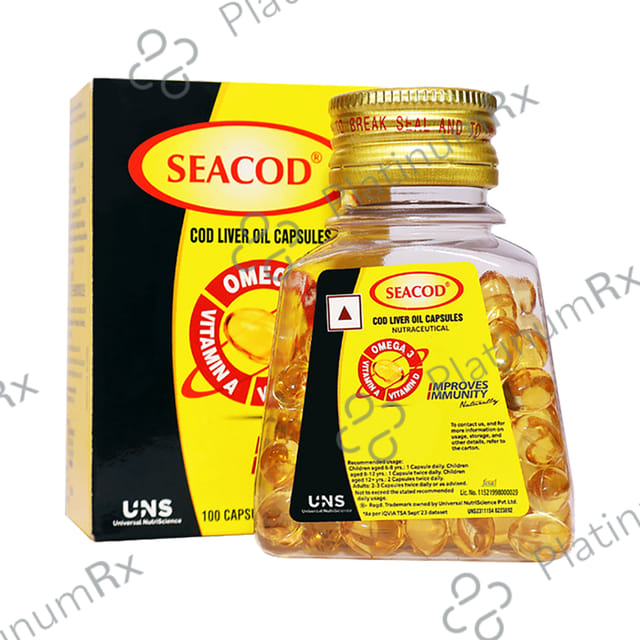 Seacod Cod Liver Oil 300mg Capsule 100s