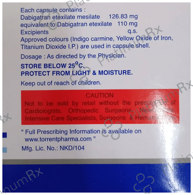 Afogatran 110mg Capsule 10s