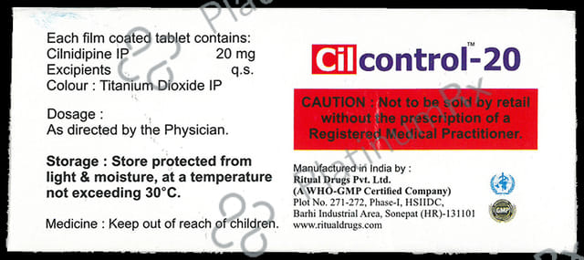 Cilcontrol 20mg Tablet 10s