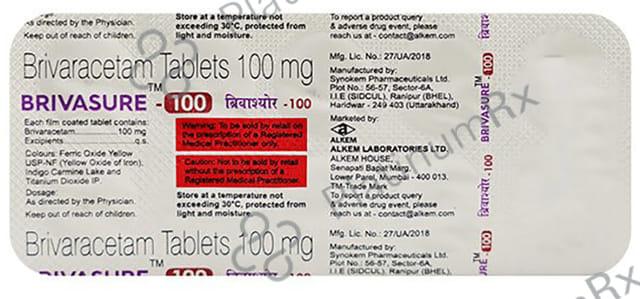 Brivasure 100mg Tablet 10s