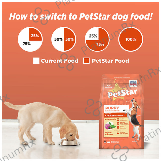 Petstar Puppy Dry Dog Food Chicken & Wheat 1 kg