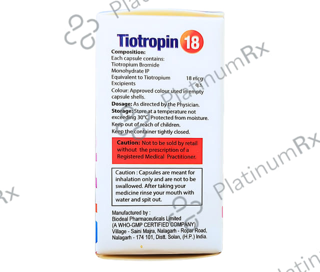 Tiotropin 18mcg Capsule 30s
