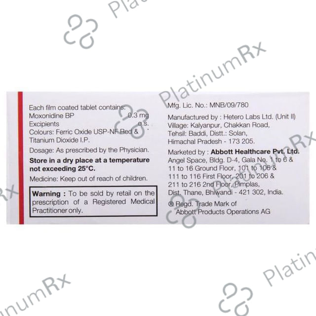 Moxon 0.3mg Tablet 10s