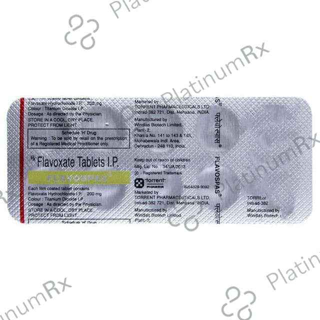 Flavospas 200mg Tablet 10s