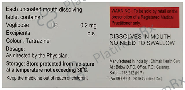 V Glib 0.2mg Tablet MD 10s