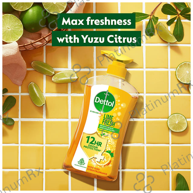 Dettol Bodywash & Shower Gel - pH Balanced & Soap Free Lime Fresh