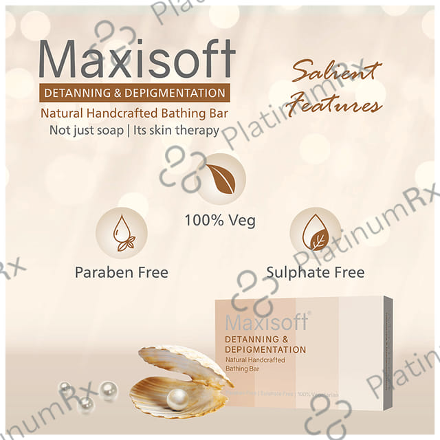 Maxisoft Detanning & Depigmentation Bathing Bar (75gm Each) 6 units