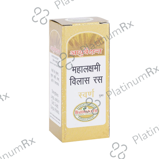 Baidyanath Ayurvedant Maha Laxmi Vilas Ras with Gold Tablet