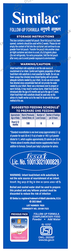 Similac Follow Up Formula Stage 2 Powder Refill 400gm