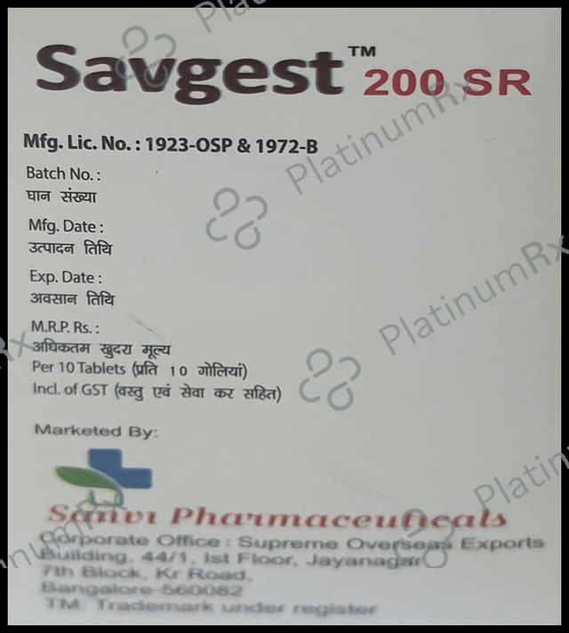 Savgest 200 SR Tablet