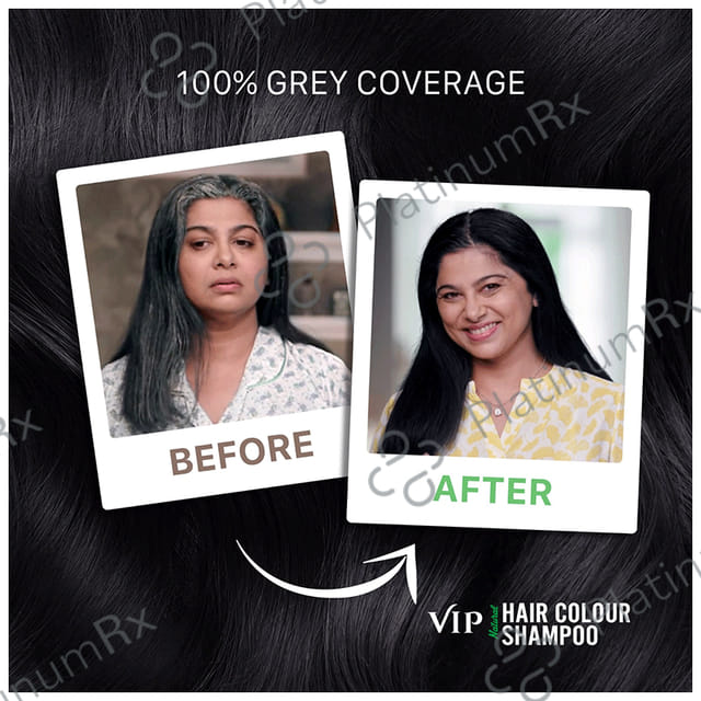 VIP Natural Hair Black Colour Shampoo 40ml