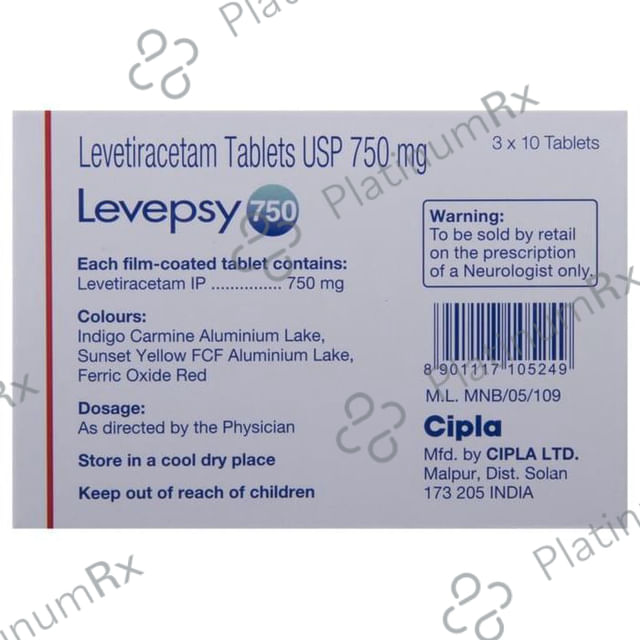 Levepsy 750mg Tablet 10s