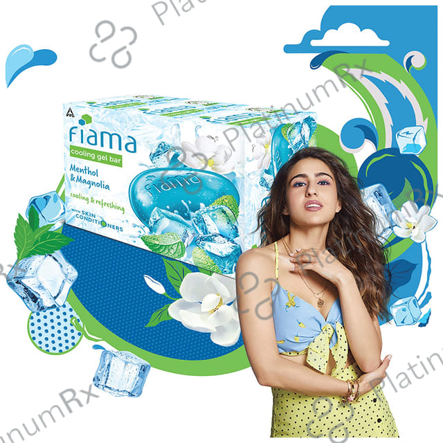Fiama Menthol & Magnolia Cooling Gel Bar (125gm Each)
