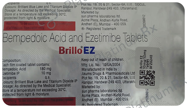 Brillo EZ 180/10mg Tablet 10s