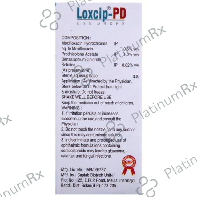 Loxcip-PD Eye Drop