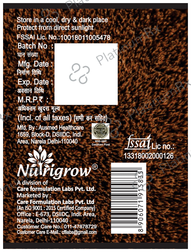 Nutrigrow Caffeine 200mg Capsule
