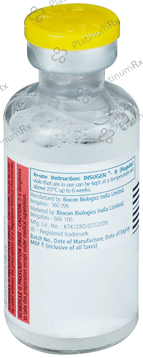 Insugen R (100 IU/ml) (1*10ml Vial)