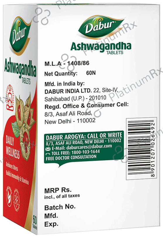 Dabur Pure Herbs Immunity Booster Ashwagandha Tablet