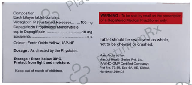 Vridapa-V 10/100 Tablet SR