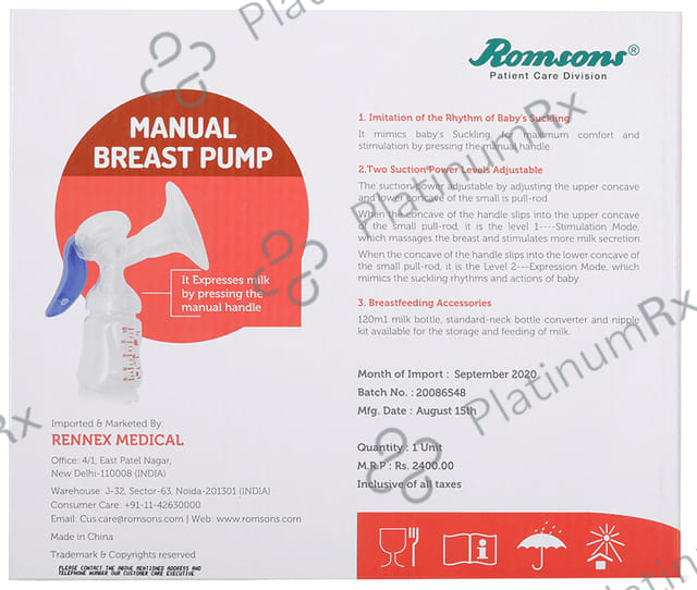 Romsons GS 9041 Manual Breast Pump