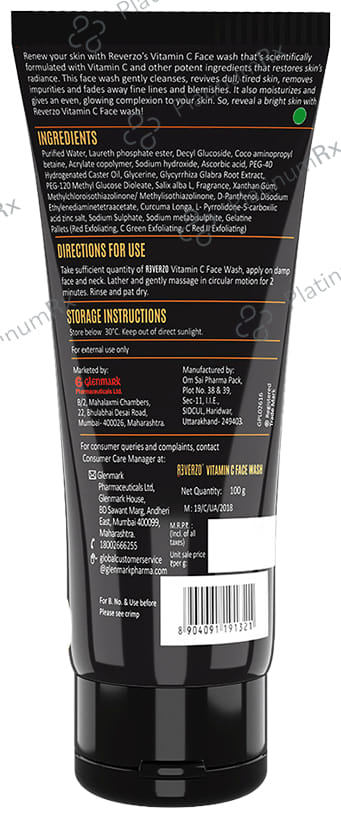 Glenmark Reverzo Vitamin C Face Wash