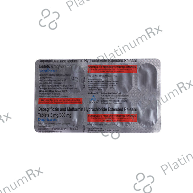 Daprica S 5/50mg Tablet 10s
