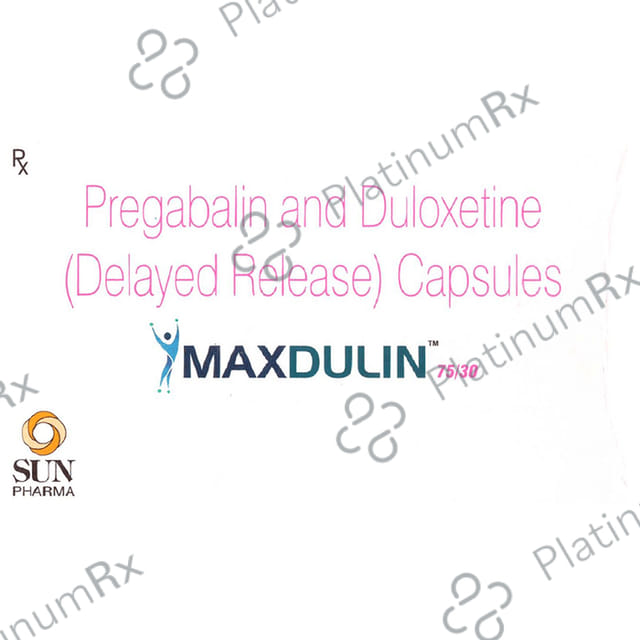 Maxdulin 75/30mg Capsule DR 10s
