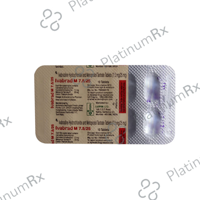 Ivabrad M 7.5mg/25mg Tablet