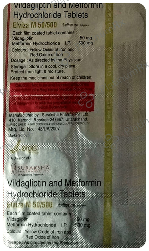 Elviza M 50/500 Tablet